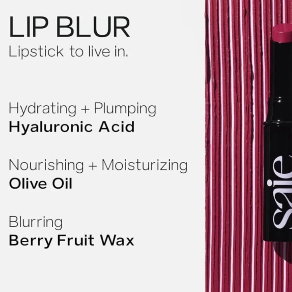 💎 Saie Lip Blur Matte Blurring Lipstick in Color Dada Full-Size New In Box